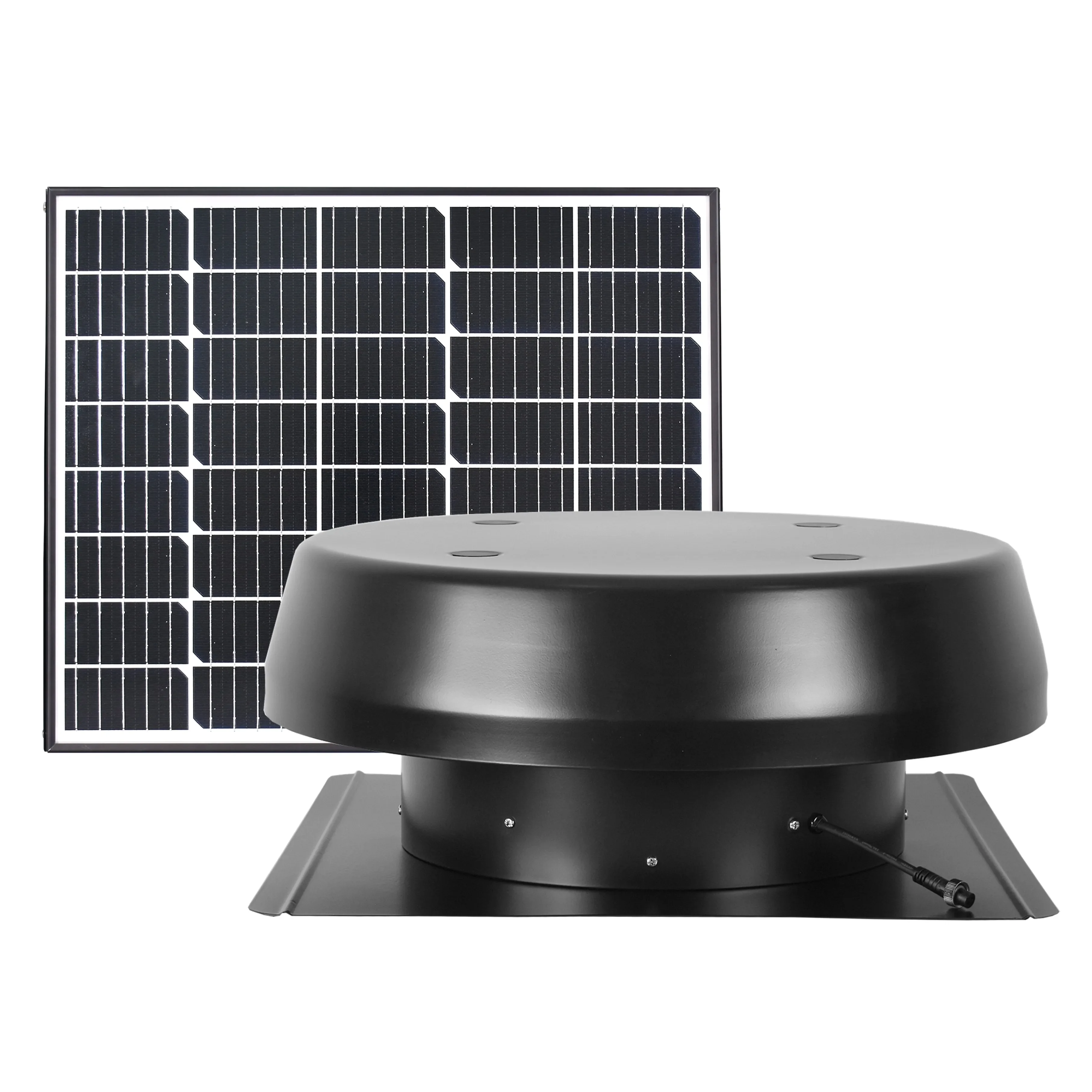 Self-Driven Wind Turbo Solar Powered Roof Fan 40W Eco Vent Tools Quiet Cool Attic Ventilation Hot Air Exhaust Fan Heat Extractor