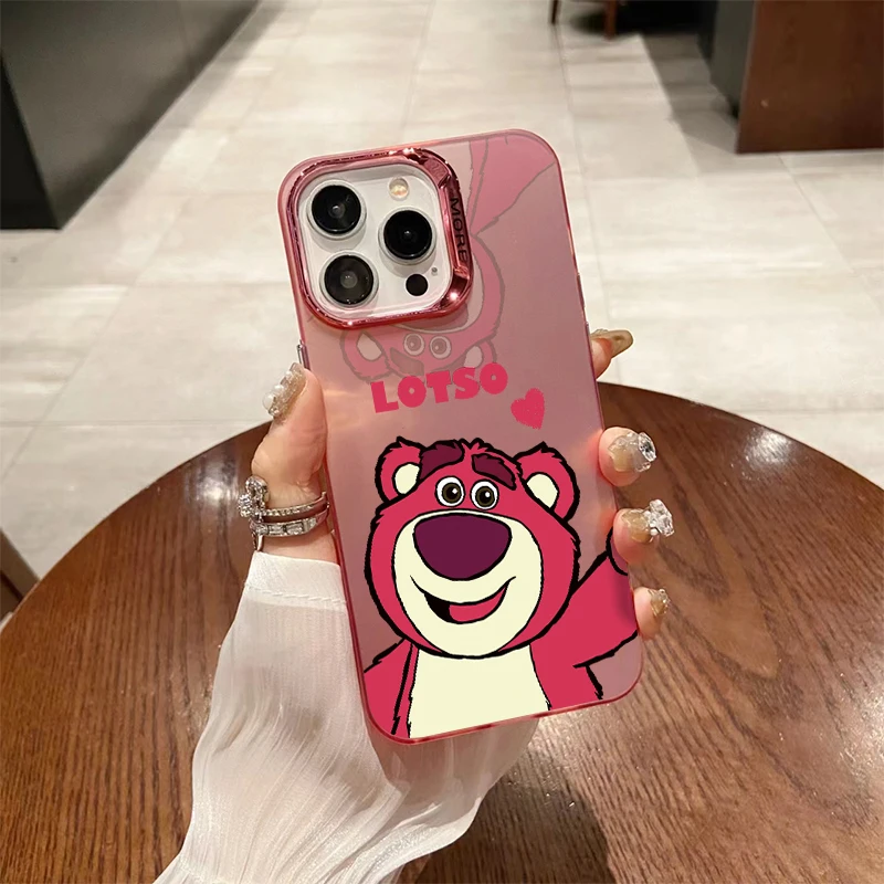 Disney Lotso Cute Cartoon, odporne na wstrząsy etui na iPhone 15 15 14 Plus 15 14 13 12 11 Pro X Xs Max SE 7 8 Plus miękkie etui z TPU