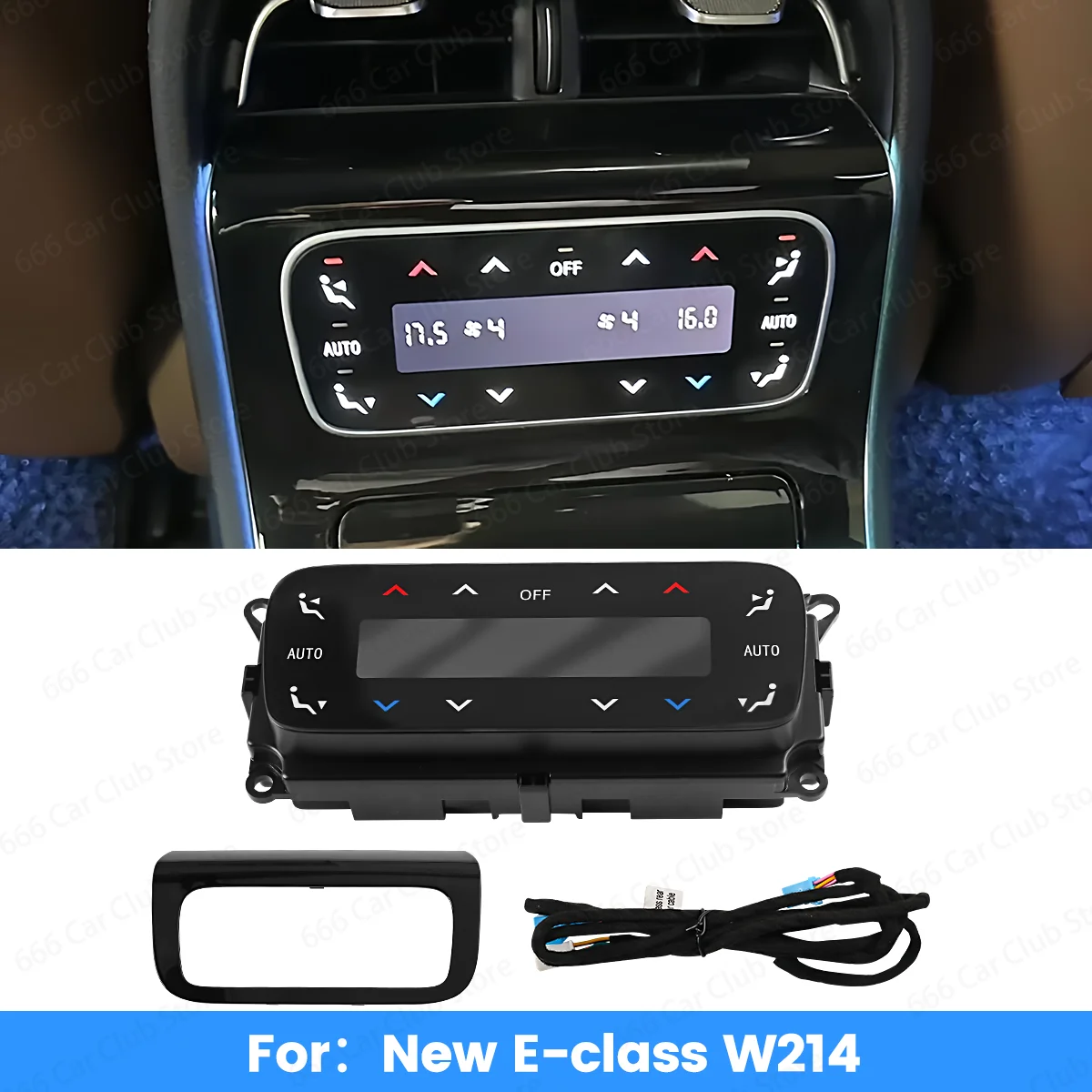 

Задняя панель кондиционера, обновленный экран переменного тока для Mercedes Benz W214 серии E-класса, автомобильная задняя кнопка переменного тока, ЖК-панель управления