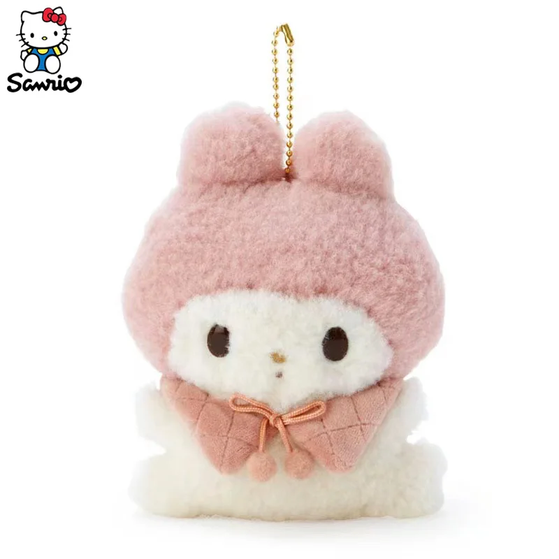 Sanrio Plush Keychain Dolls Pochacco Kuromi Split Series Doll Cinnamonroll Melody Backpack Pendant  Children's Plush Toys Gifts images - 6