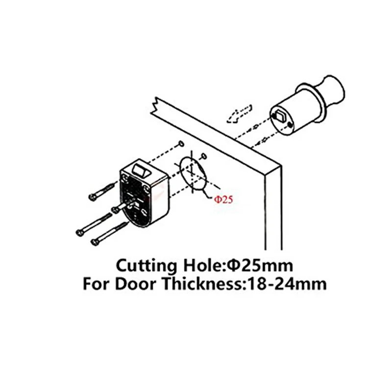 

RV Boat Cabinet Button Lock RV Furniture Button Lock Boat Yacht Wall Cabinet Drawer Push Lock-A02G