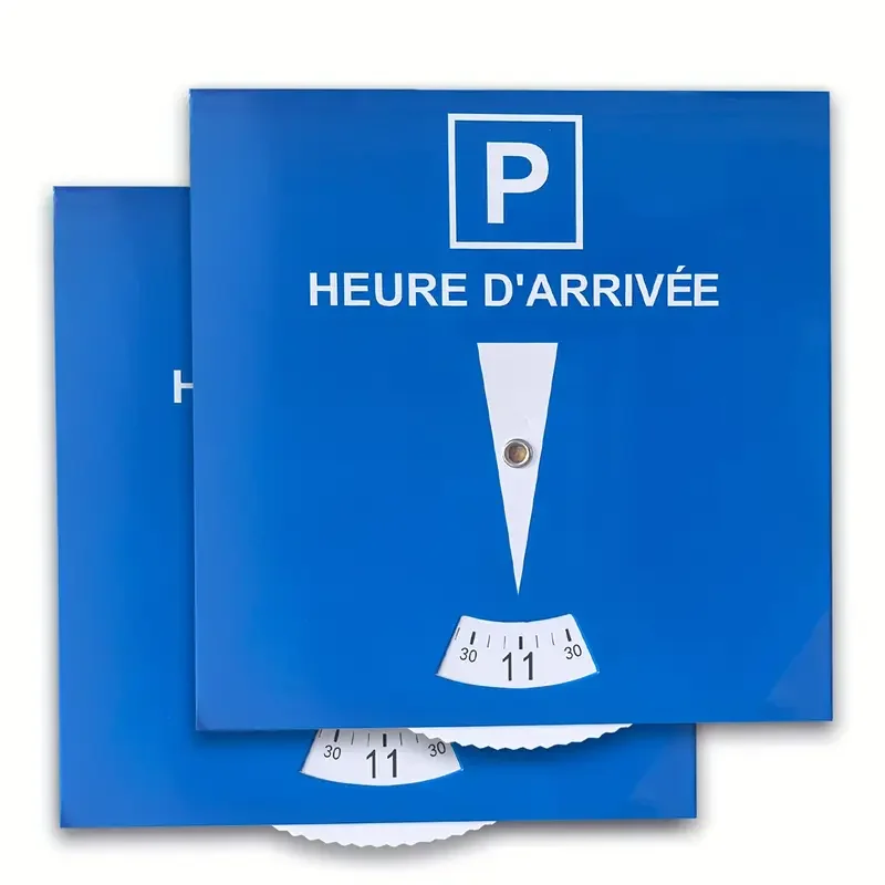 1Pcs or 2Pcs Blue Parking Disc Paper Parking Permits with 'P' Symbol And Measurement Markings for Vehicle Parking Permit Discs