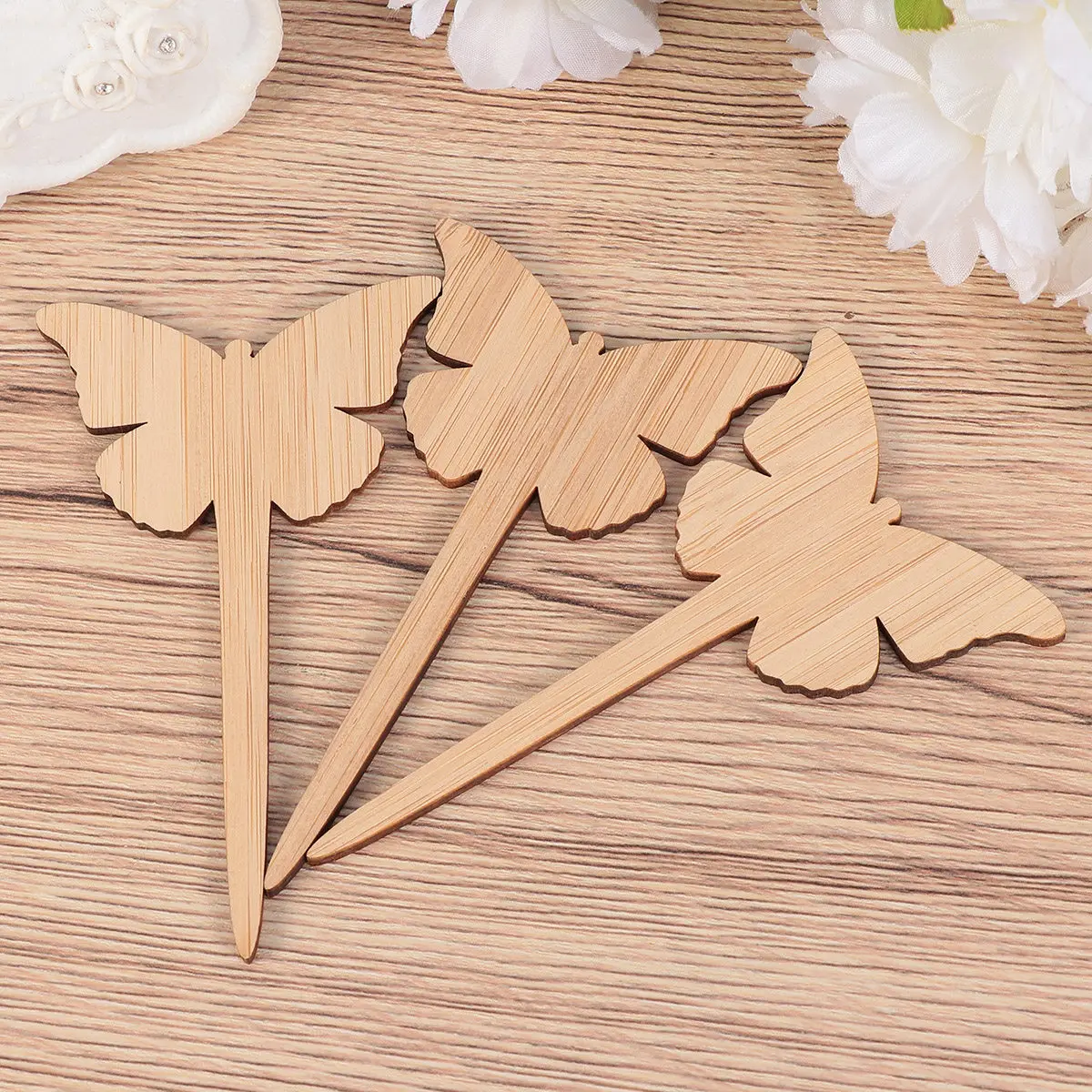 

30Pcs Bamboo Plant Labels Pointed Tip Garden Markers for Easy Insertion Modern Stylish Nursery Flower Labeling Blank