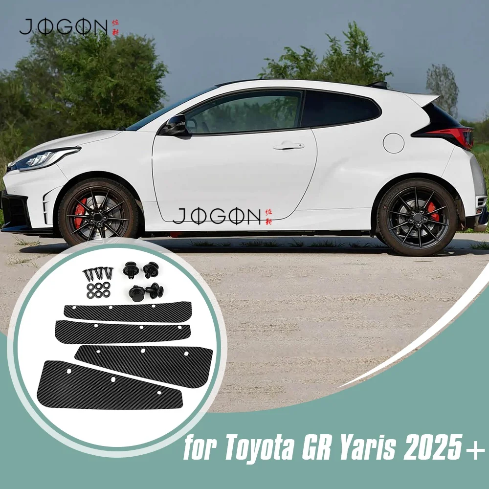 

Matte Carbon Car Exterior Side Fender Mudflaps Splash Mud Guards Replacement Cover Trim Accessories For Toyota GR Yaris 2025+