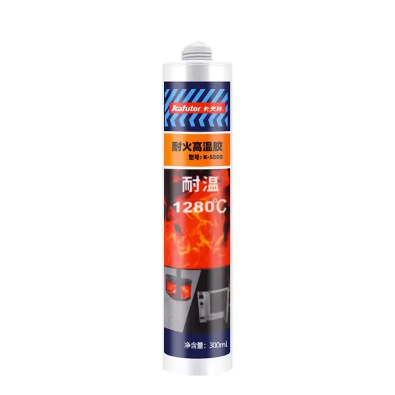 Kraft K-5800 fire resistant high temperature sealant 1280 ℃ fire retardant flue pipe range hood chimney repair