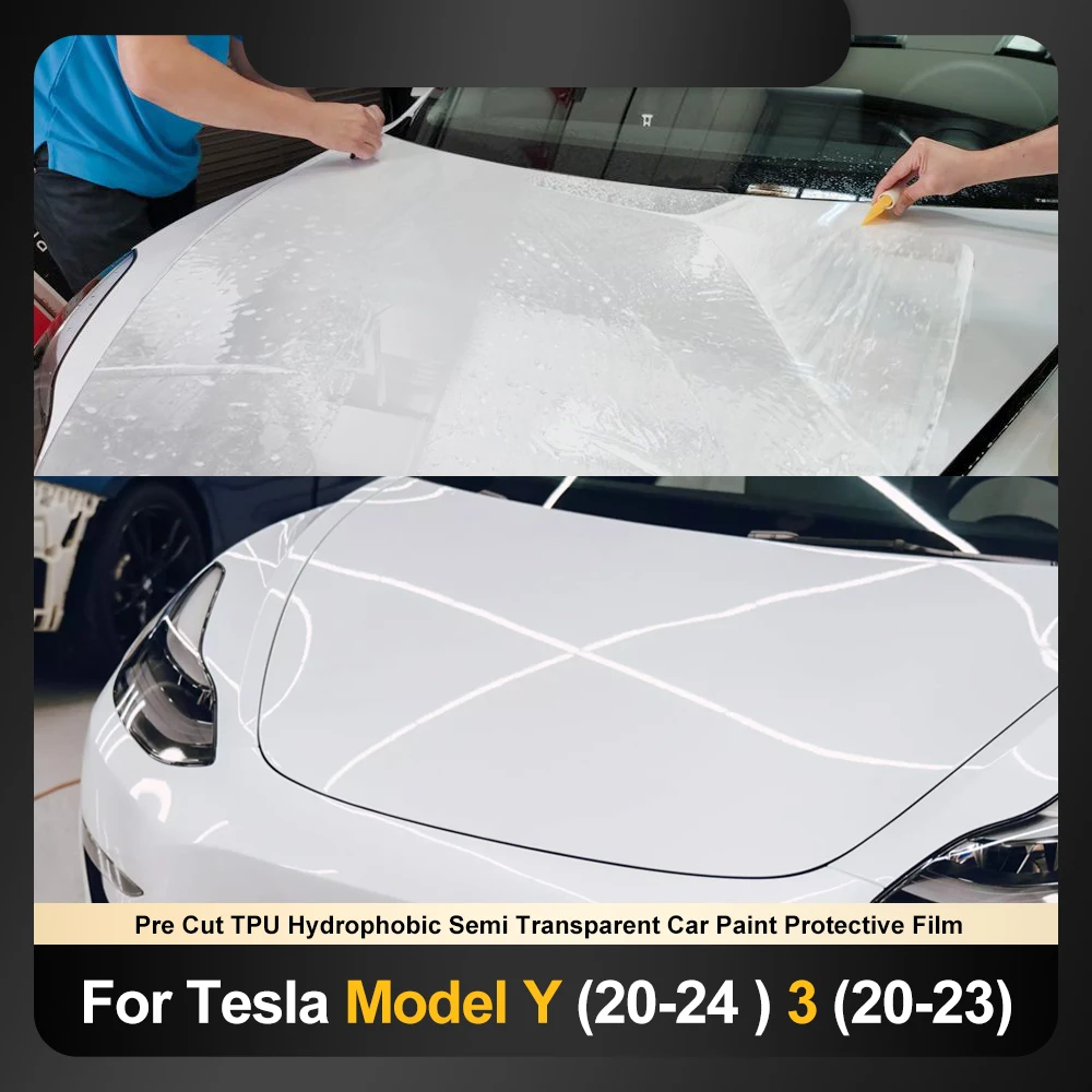 8.5MIL TPU Invisible Car Paint Protection Film for Tesla Model 3 Y 2020-2023 2024 Highland Clear Bra PPF Decal Kit Accessories