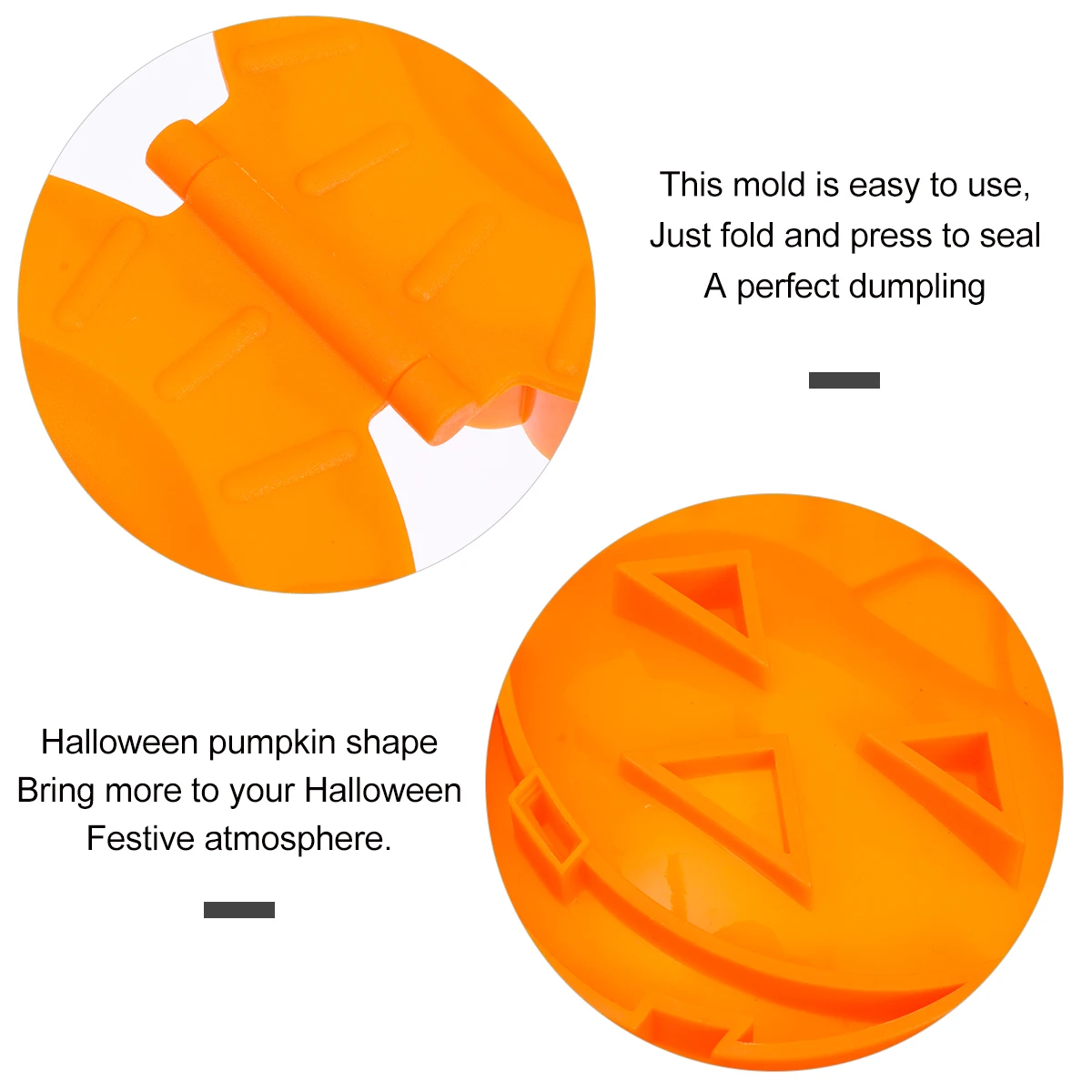 

2pcs Pumpkin Dumpling Mold Rice Mould PP Material Halloween Kitchen Tool Shaped Maker Press Seal Pastry Maker Lasting