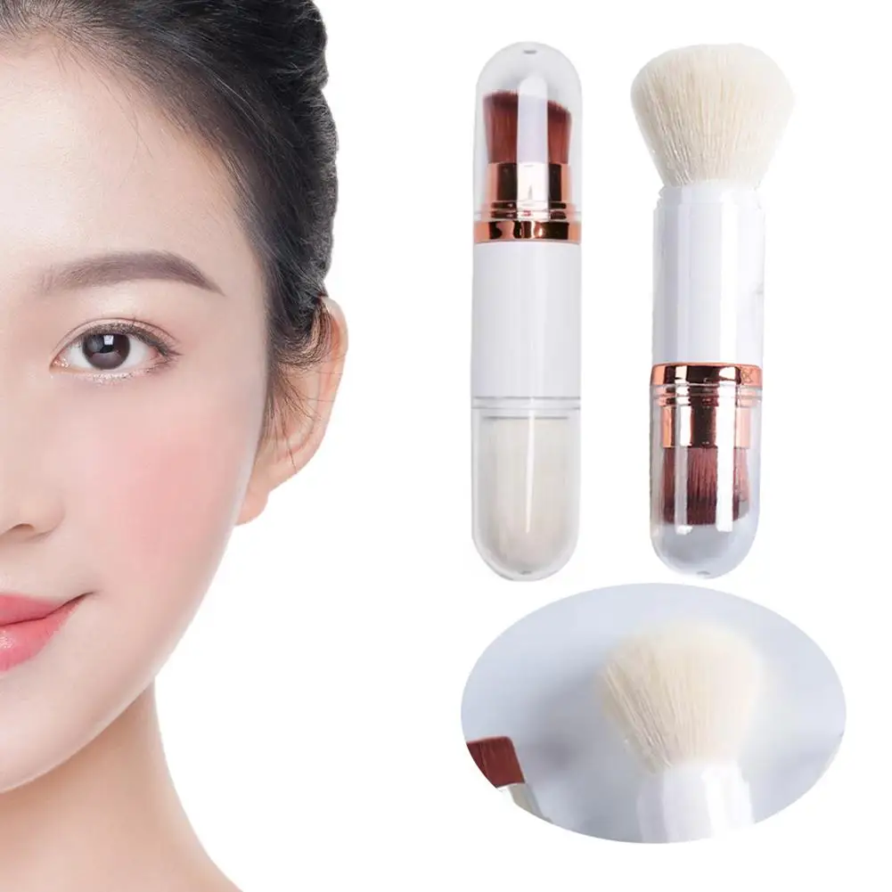Pennello per fondotinta 2 In 1 pennello per trucco pennello per trucco vuoto da viaggio Blush trucco retrattile pennello sciolto di bellezza strumenti per il trucco Blush