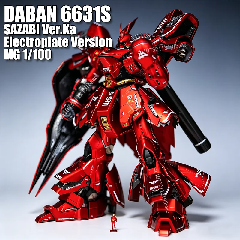 

В наличии DABAN 6631S SAZABI Ver.Ka MG 1/100: Набор для сборки модели с гальваническим покрытием, коллекционные фигурки роботов, пластиковые модели, подарок