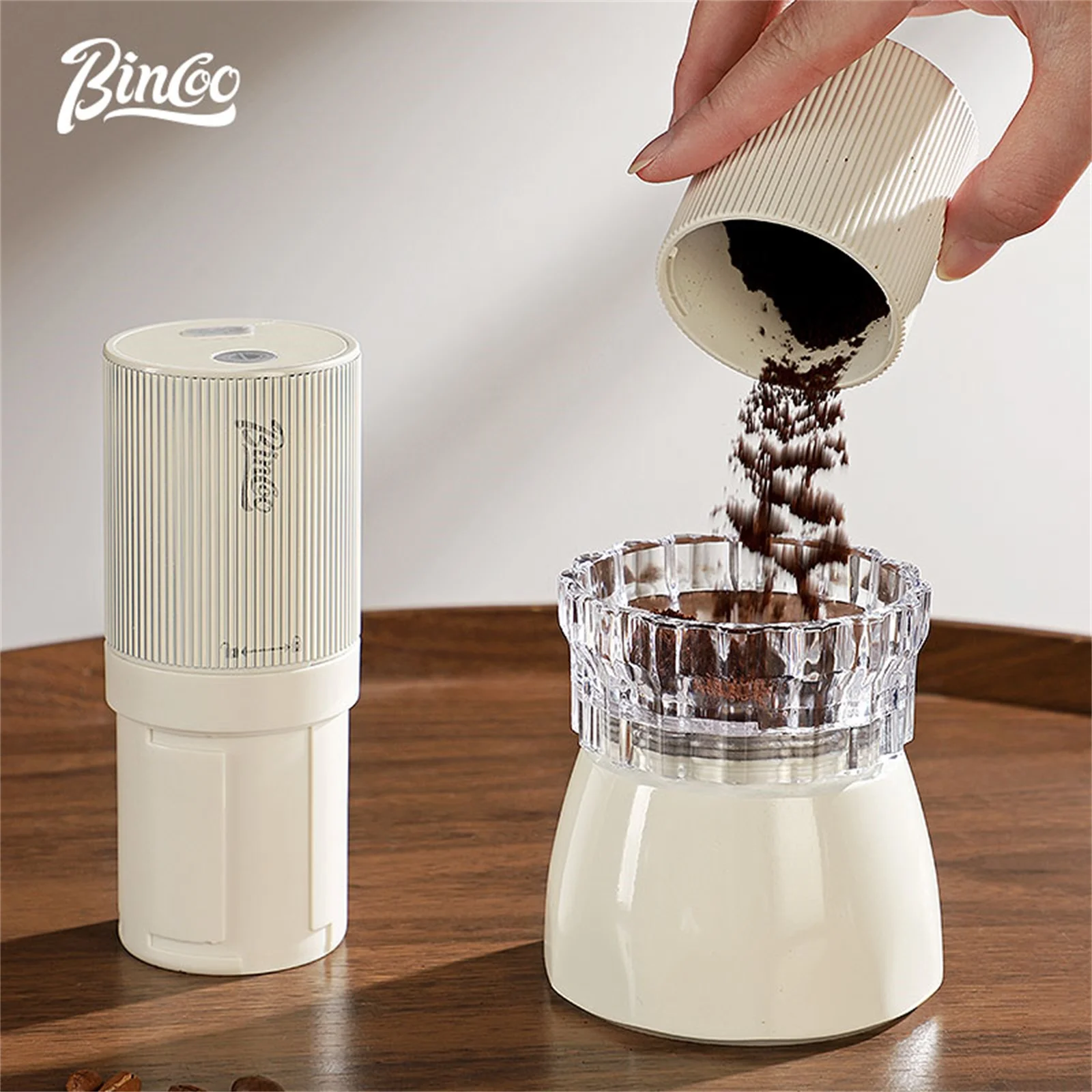 

Электрическая кофемолка Bincoo: портативная мини-кофемашина с регулировкой помола, USB-зарядка, для дома и бариста