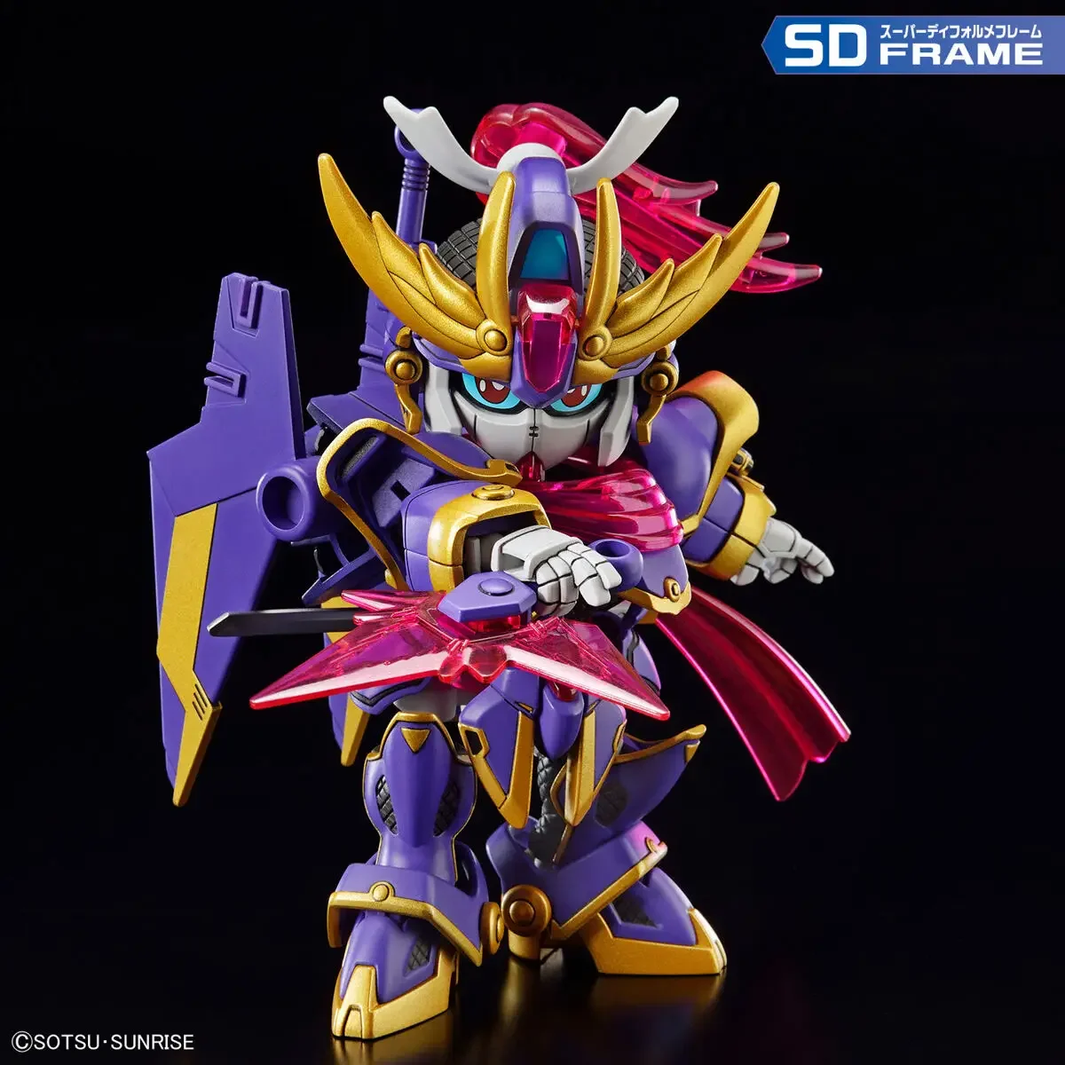 Bandai in Stock Original SD GUNDAM CROSS SILHOUETTE F-KUNOICHI KAI Anime Action Figures Toys Collectible Model Gifts for Kids