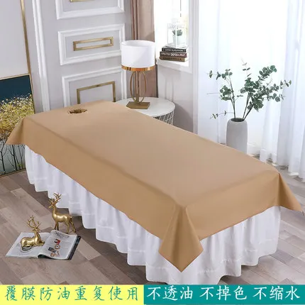 Waterproof Oilproof Bed Sheets for Beauty Salon, SPA Massage, Skin-friendly Filmed Bed, Table Cover Sheet for Barbershop