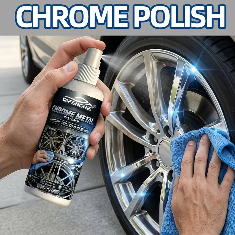 Chrom-Metall-Politur & Erneuerungsspray von QIFENGHE - Entfernt Oxidation