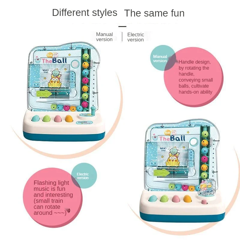 2024 Educational Puzzle Rolling Ball Toy Track Ball Parent-Child Interactive Game Machine Perfect Gift for Children's Day