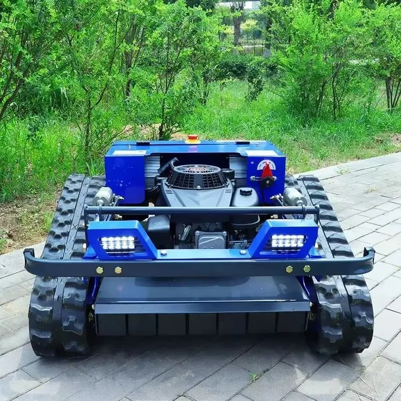Customized multifunctional tracked lawn mower, orchard, hillside embankment, greenhouse, farm, all terrain grass crusher