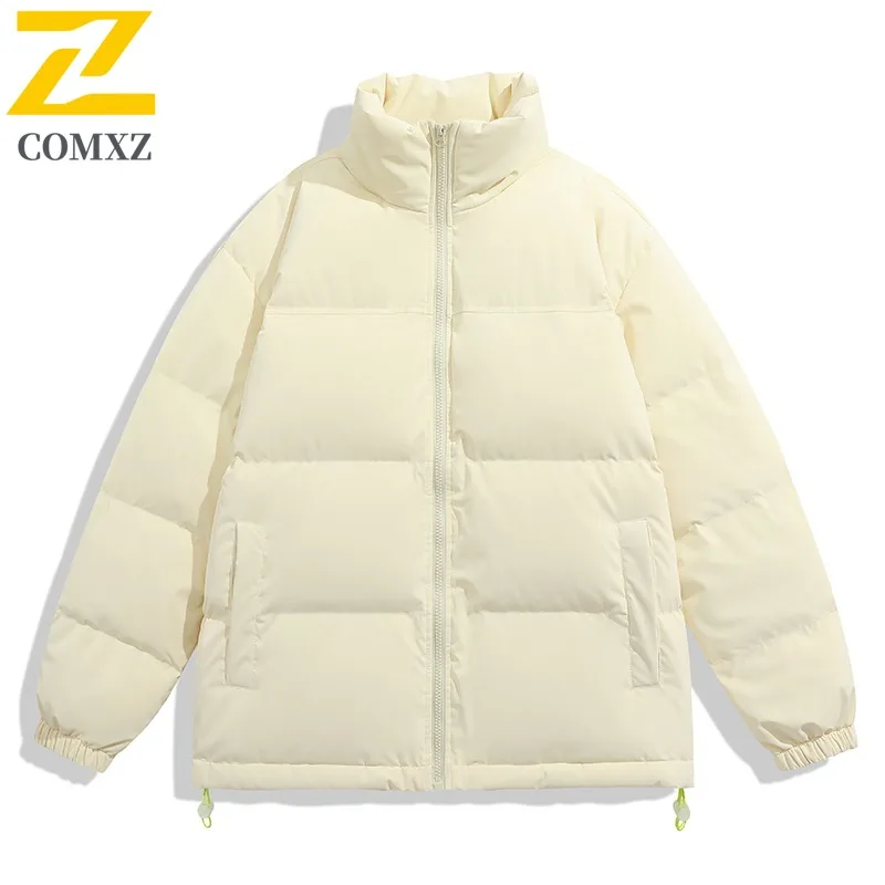 

COMXZ мужское пуховое пальто с воротником-стойкой, уличное морозостойкое пальто для кемпинга, повседневное пальто для пешего туризма, путешествий, легкая зимняя ветровка