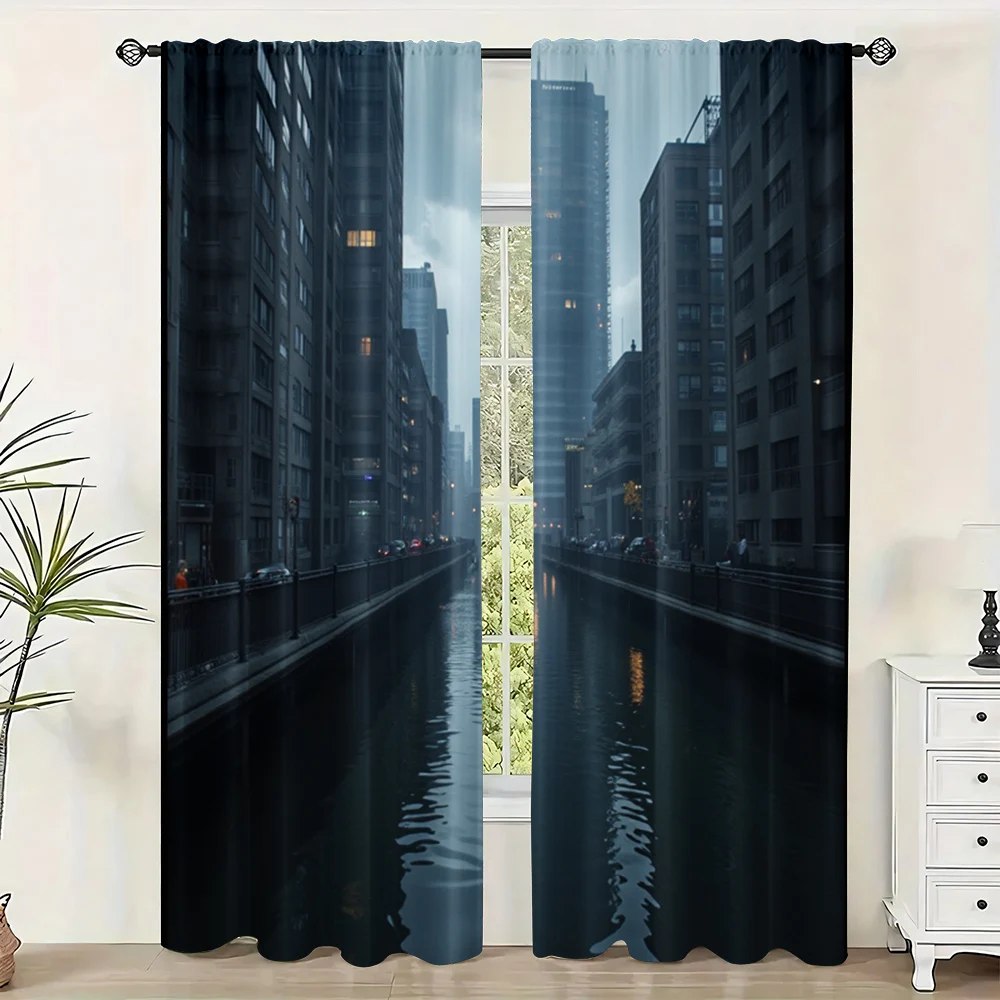 

2pc, Curtains Scenery and Cold Durable Polyester,Without Electricity summer party decorations for Holiday Parties