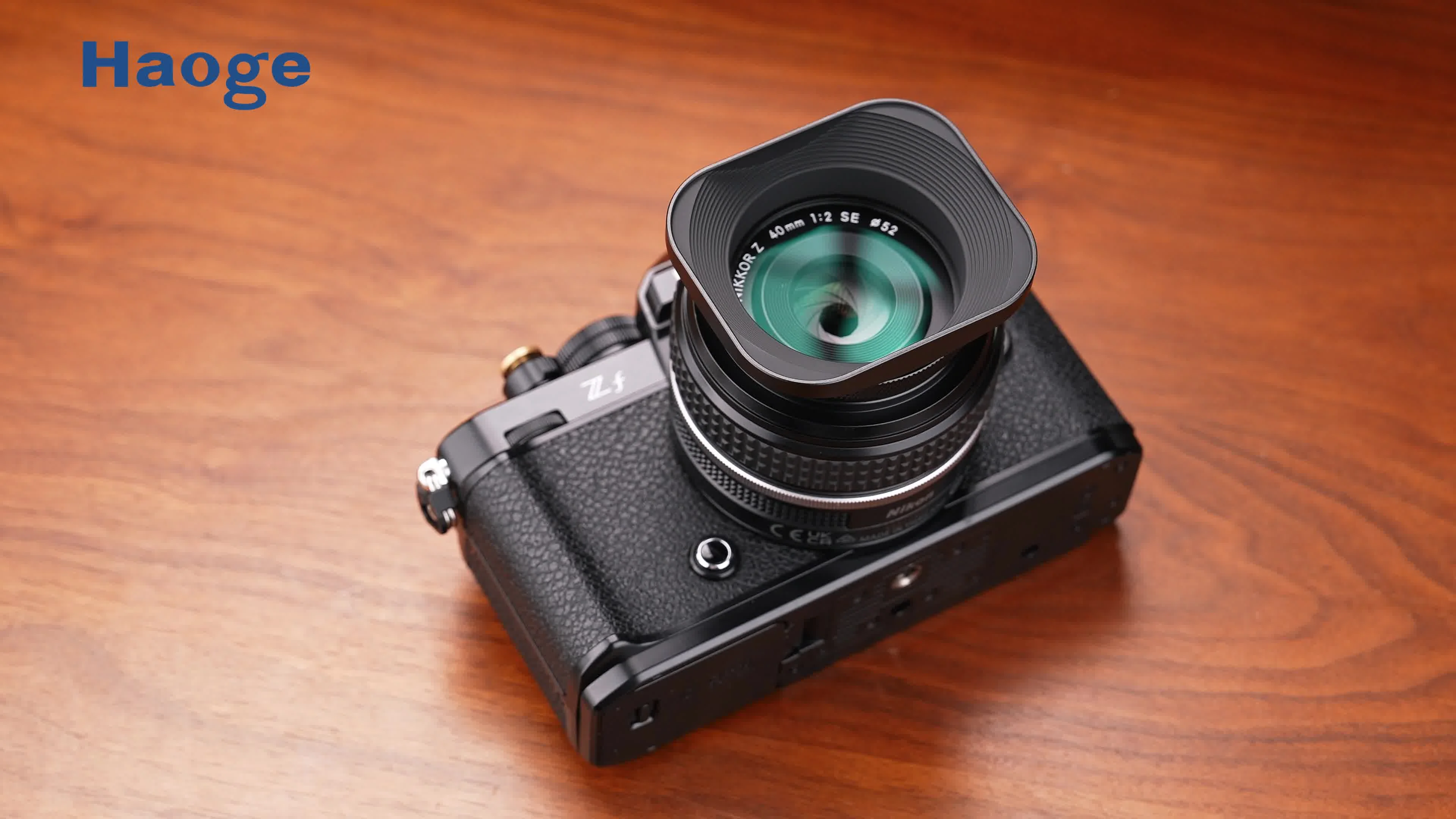 Haoge 52mm ネジ式メタルスクエアレンズフード Nikon NIKKOR Z 40mm F