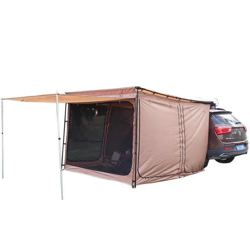 Car side awning, car side canopy, rain and sun protection tent