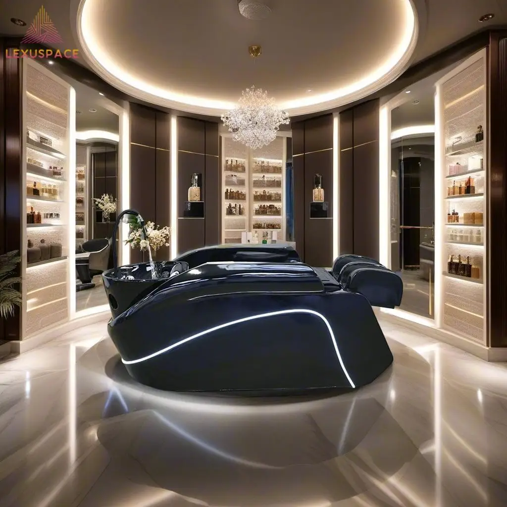 

Fast Delivery Stock Head Spa Bed Luxury Shampoo Chairs with Steam Therapy for Hair Salon