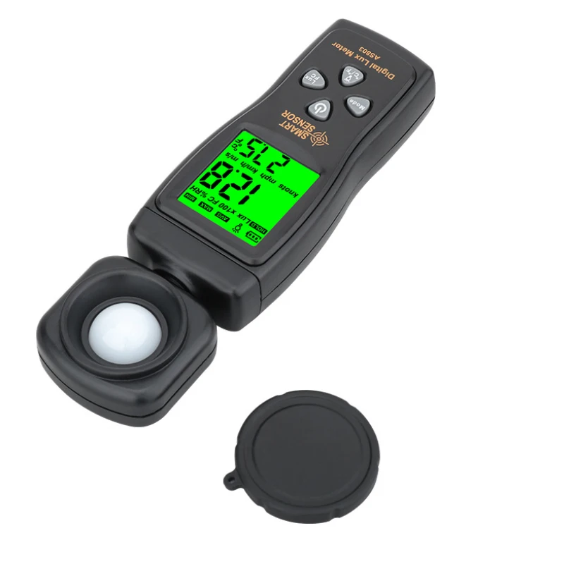 SENSOR inteligente AS803, medidor de luz Lux/Fc, fotómetro Digital para fotografía, iluminómetro, probador ambiental, espectómetro