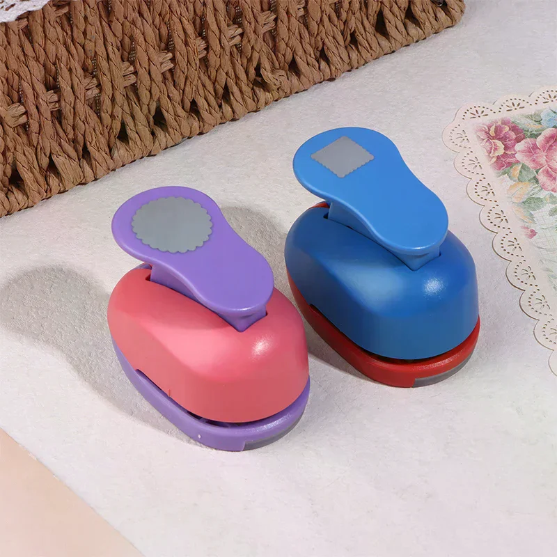Stamp Border Stamp Shape Craft Punch Embossing Machine Round / Square Hole Punch Toothed Puncher Embosser DIY Tool