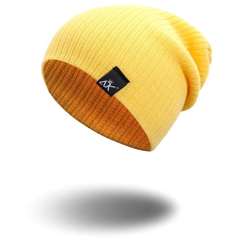 

Thermal Knitted Beanie with Letter Label Windproof Ski Hat Unisex Winter Cap for Outdoor Sports Men Women