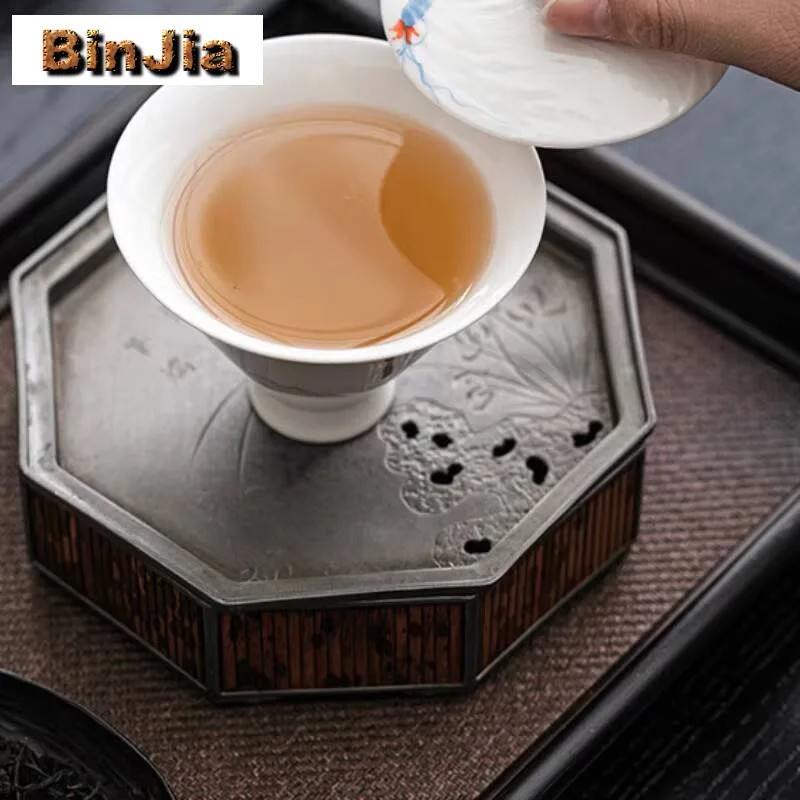 140 مللي رسمت باليد اللوف Gaiwan الرجعية الخيزران قبعة مكافحة السمط الشاي تورين المنزلية صنع غطاء وعاء العناصر الحلي لوازم