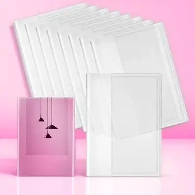 10Pcs Clear Book Cover Protectors Transparent Waterproof Lightweight Flexible Book Sleeves for Hardcovers Paperbacks Notebooks