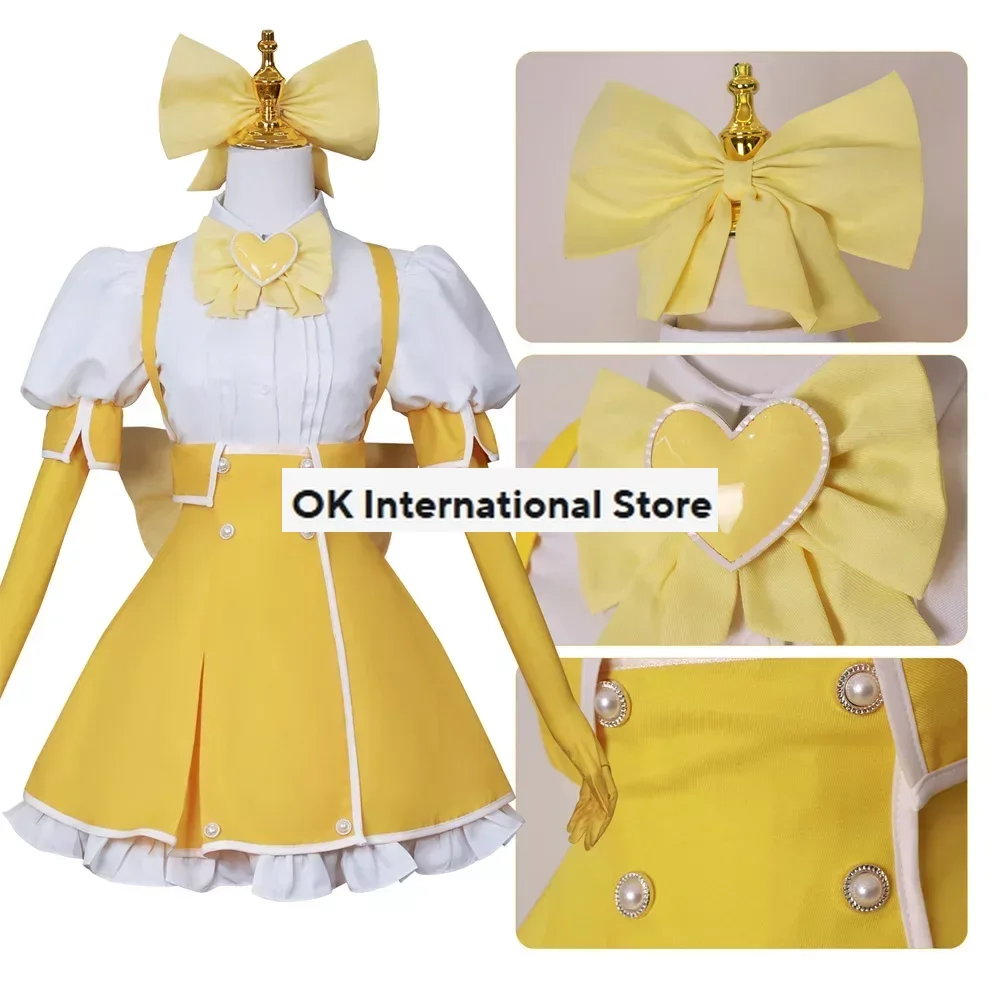 Anime Gushing Over Magical Girls Cosplay Tenkawa Kaoruko Cosplay Costume School Uniform Dress Role Play Halloween Comic Outfit