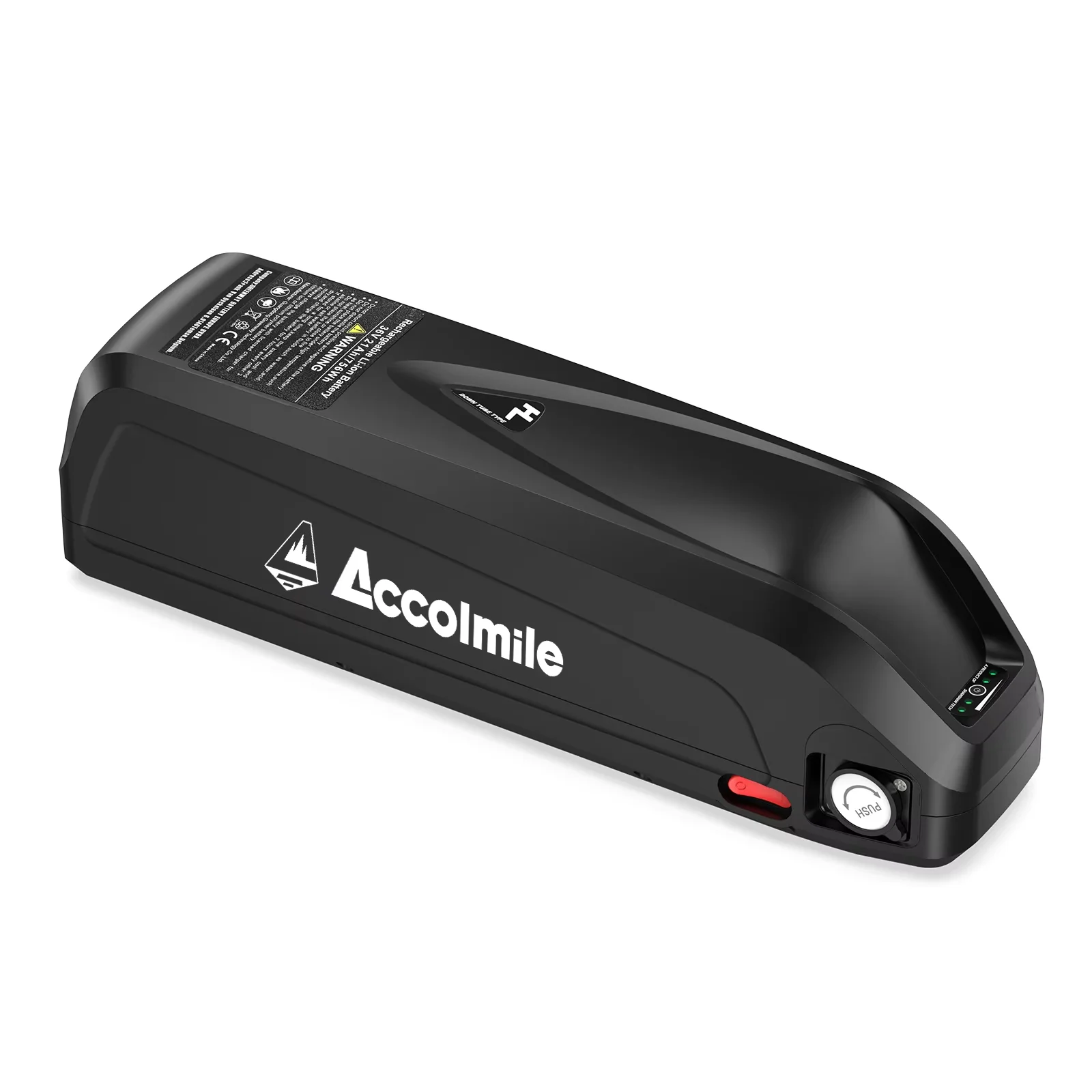 

Accolmile EBike Battery 48V Hailong 30A BMS Electric Bicycle Downtube Lithium Battery Pack For 1000W 750W 500W/250W Motor