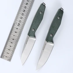 JEABROTHER Tactical Knife 14c28n Steel Belt Kydex Scabbard Hunting Fixed Blade Knife EDC Quan Tang Fishing Survival Knife