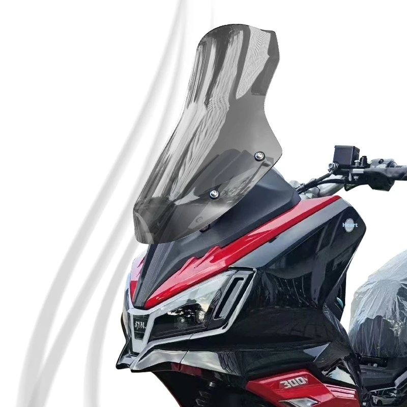 FOR SYM Husky ADV 300 Custom Front Windshield Ultra High Transparency Anti Aging Anti Scratch Aerodynamic Riding Shield Part