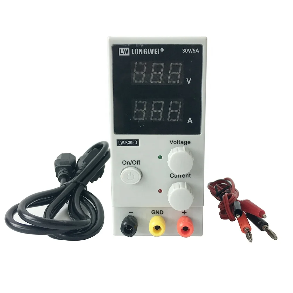 

K305D Laboratory Adjustable DC Power Supply 30V5A LED Display Adjustable Switching Regulator Power Supply Laptop Phone Repair
