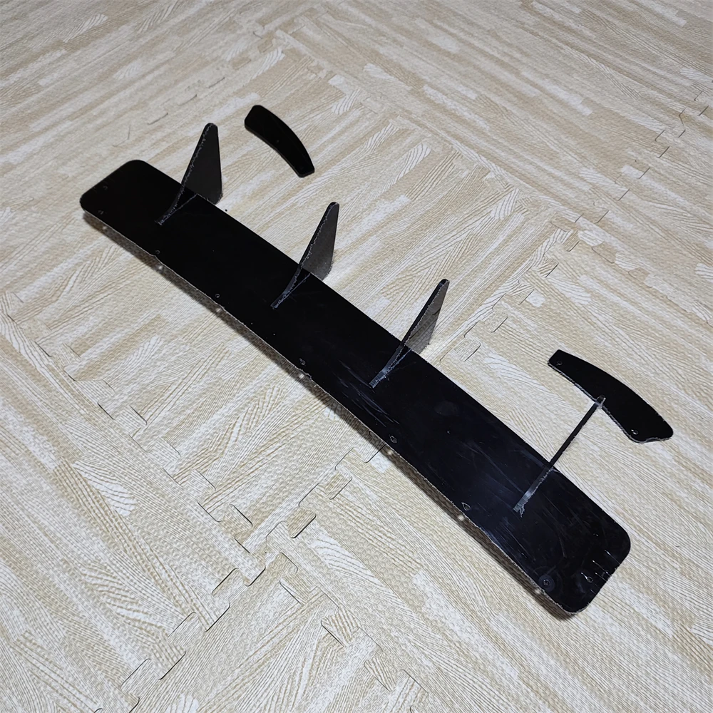 For Hyundai Coupe / Tiburon 2007 2008 2009 Car Rear Bumper Diffuser Lip Cover Spoiler Splitter Body Kits Tuning Gloss Black ABS