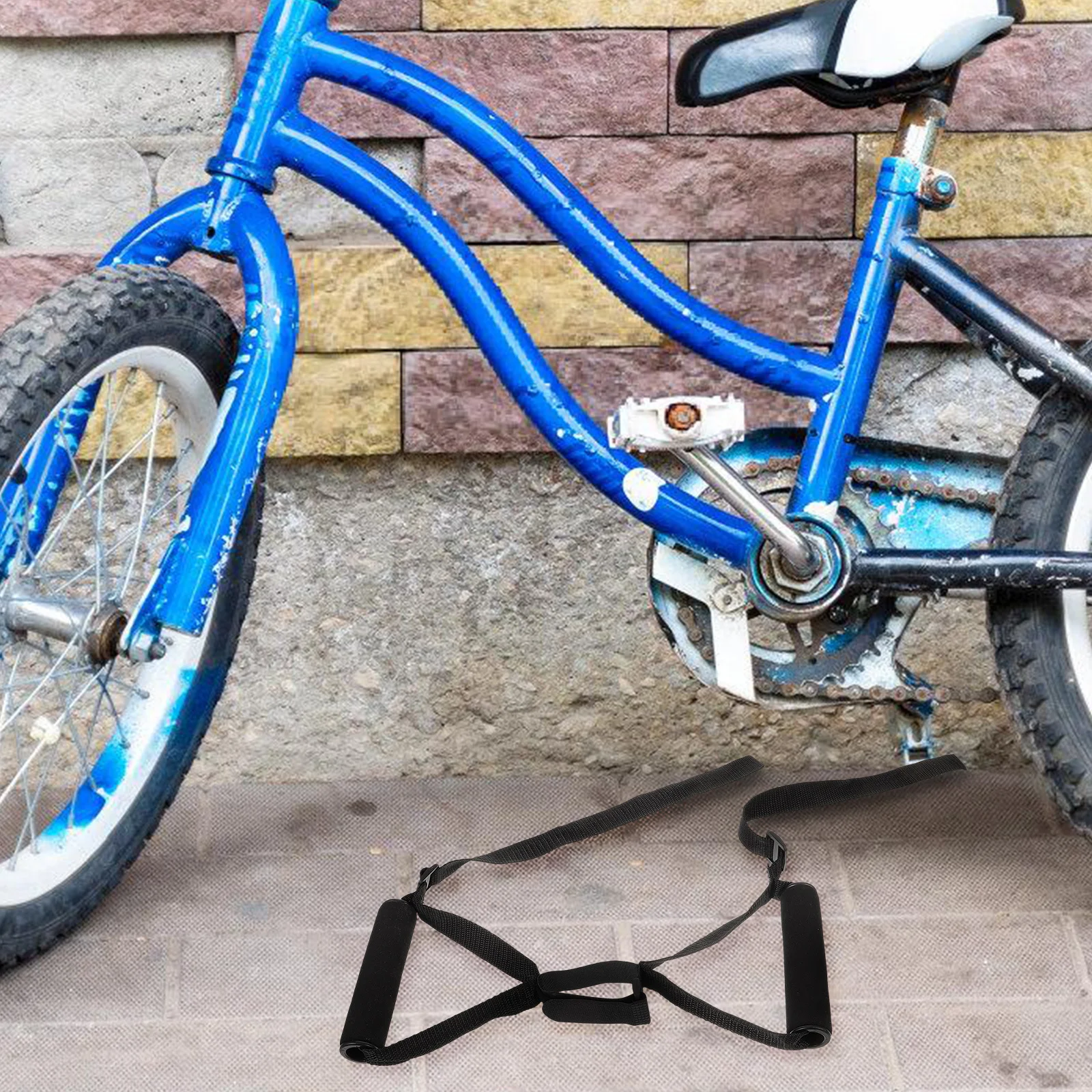 

Children's Board Road Mountain Bike Pedals Seat for Foldable Strap Plastic Baby
