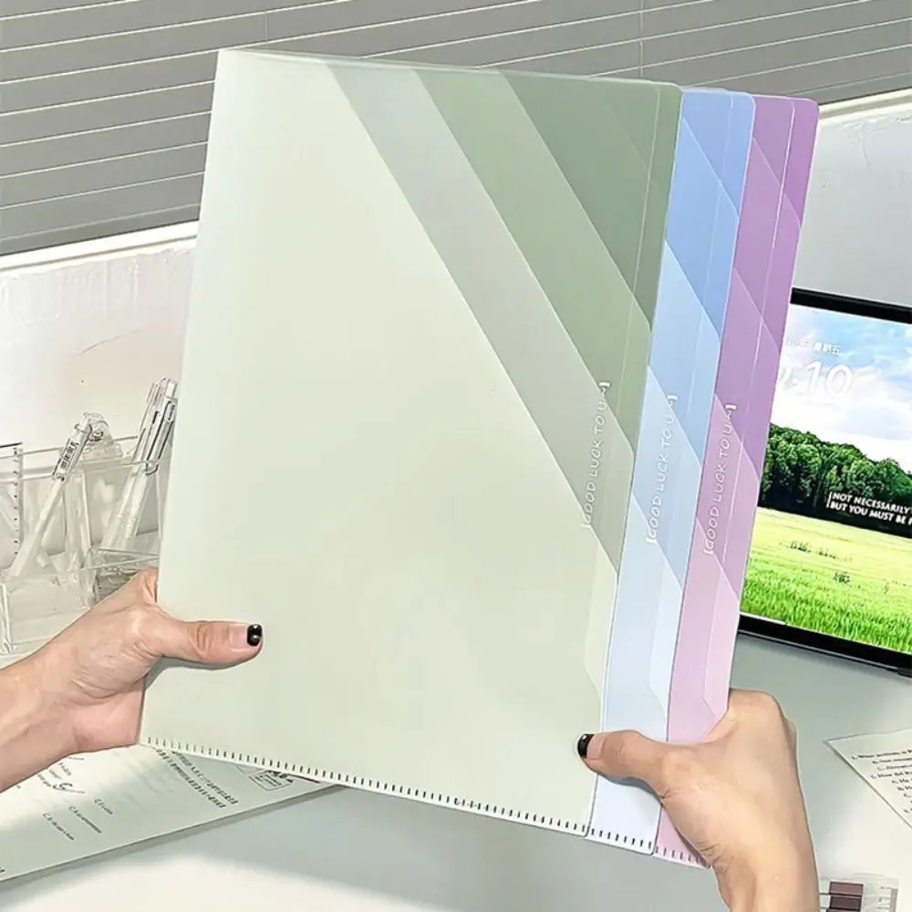 

Высококачественная папка для файлов PP формата А4, шестислойная градиентная цветная тестовая бумага, зажим для хранения, водонепроницаемый L-образный органайзер для файлов, школьный офис