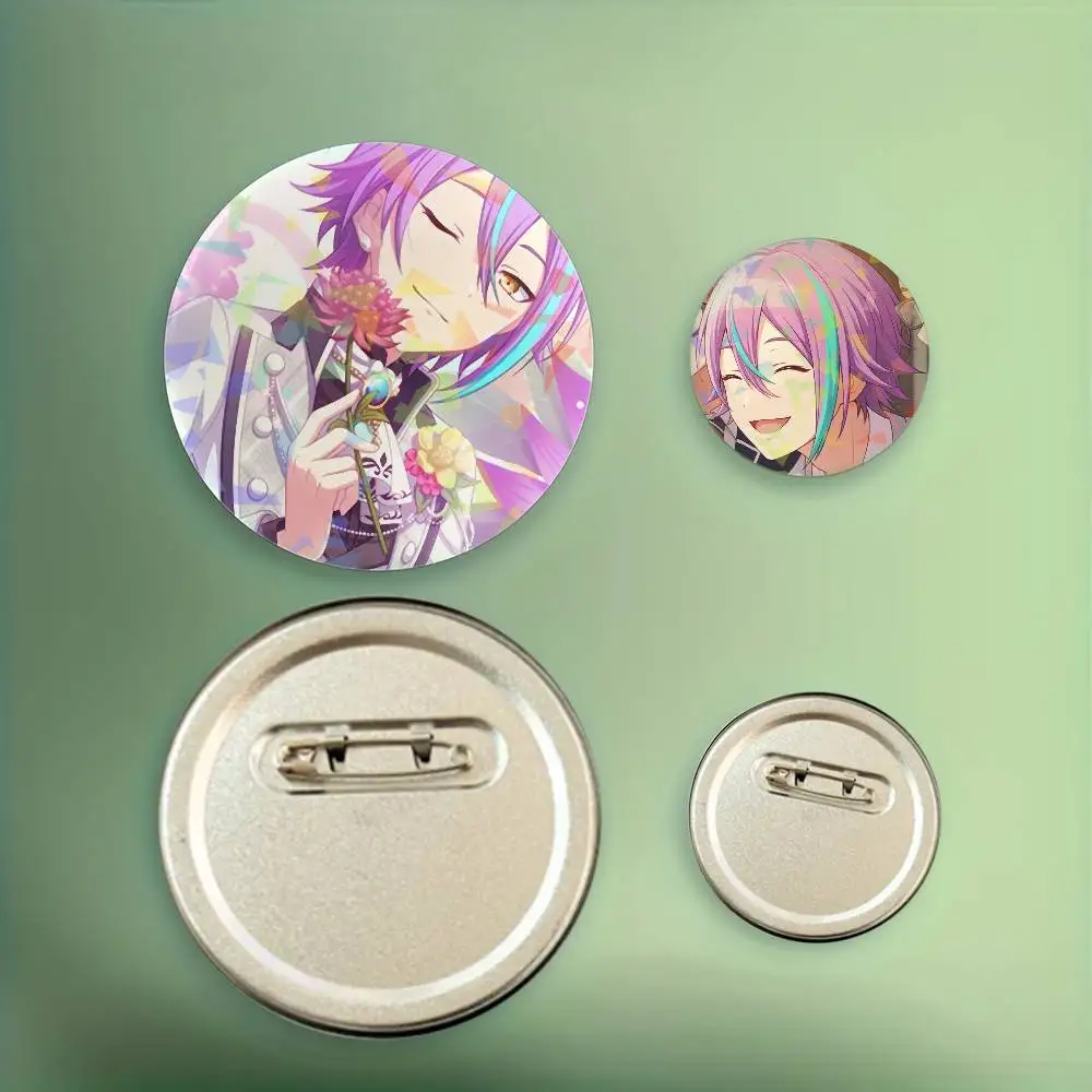 أنيمي Kamishiro روي شارات مستديرة رائعة شارة دبابيس دبابيس الإبداعية للملابس الليزر قبعة ظهره هدية الملحقات