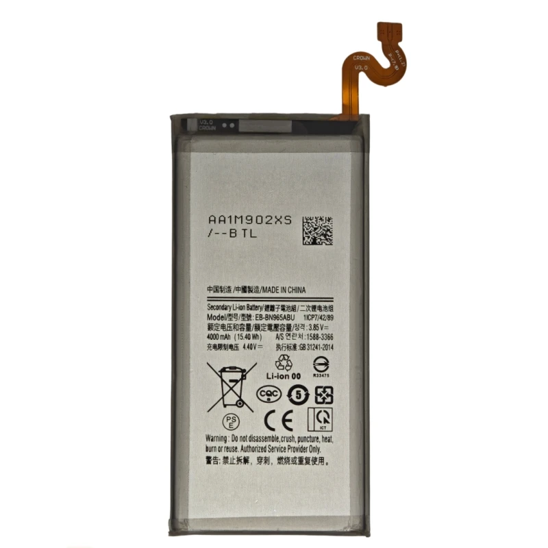 New High Capacity EB-BN965ABU 4000mAh Battery For Samsung Galaxy Note 9 SM-N9600 N960F N960U/N960N N960W Phone Batteries+Tools