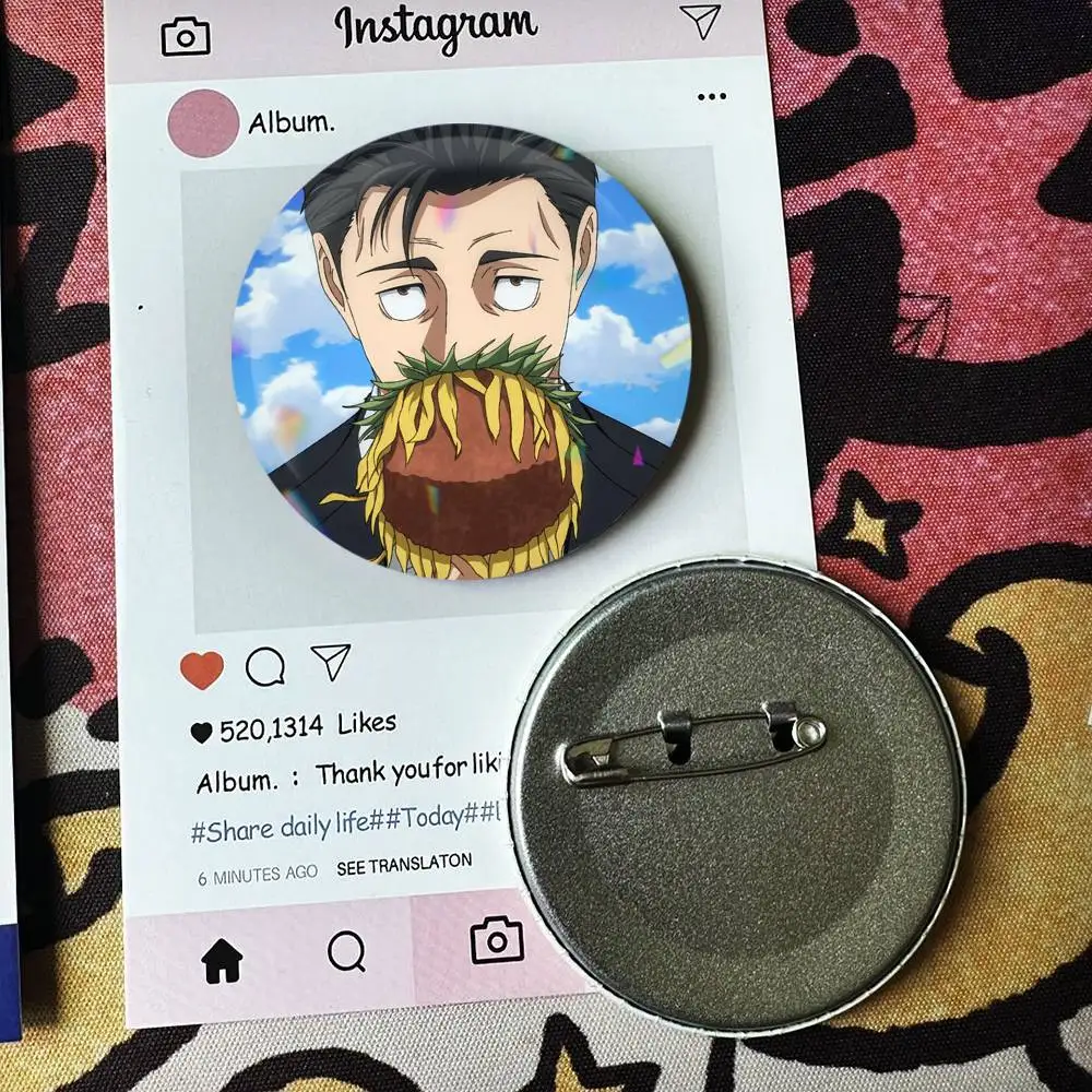 Hiromi Higuruma Laser Badge Creative Pins Brooch for Bag Clothes Hat Decor Gifts Fans Collect