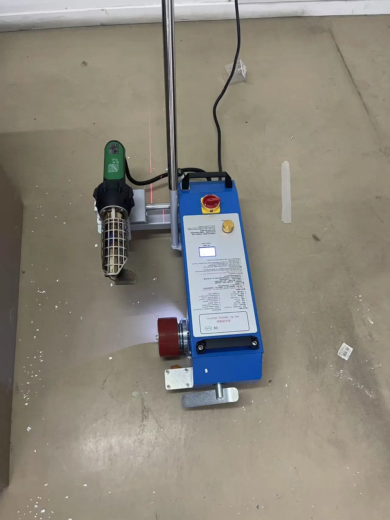 Automatic Hot Air Welding Machine PVC Tarpaulin Banner Knife Coated Fabric Seaming Welder