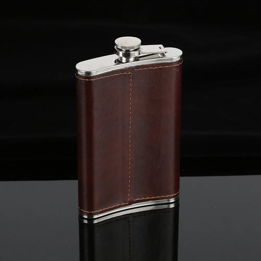 5 6 7 8 9 10 oz Stainless Steel Hip Flask Portable Pocket Wine Bottle for Liquor Alcohol Whiskey