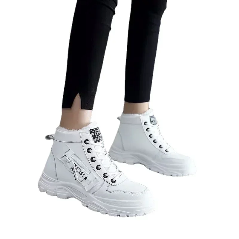 Cotton Shoes Children\'s Winter 2024 New Winter Large Casual Plush Winter Shoes Korean Edition Versatile Student Women\'s Shoes