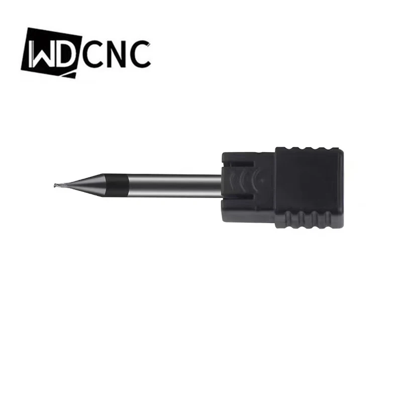 Mini End Mill 0.1-0.9 mm Tungsten Carbide CNC Router Bit TiCN Coated Micro Milling Cutter