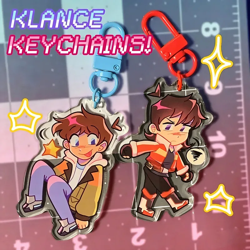 Llavero de Lance y Keith de Voltron |   Klance |   Voltron Defensor Legendario |   Colgante de acrílico con diseño de anime para bolso o mochila, ideal para regalo