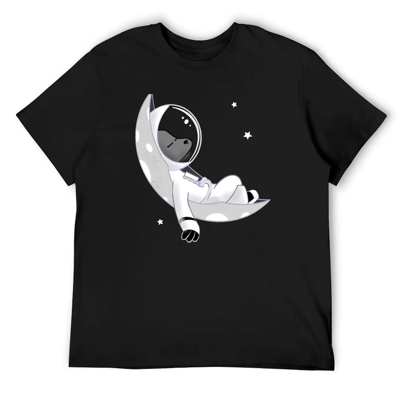 

Space Dog Chilling T-Shirt summer shirt luxury designer anime figures valentines clothes mens tall t shirts