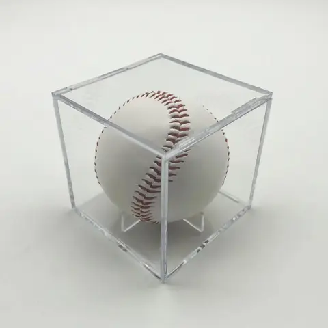1 पीस बेसबॉल ऐक्रेलिक बॉक्स ऐक्रेलिक 80*80*80 पारदर्शी बेसबॉल स्टोरेज कलेक्शन बॉक्स 10 best sales बेसबॉल सामान - №6