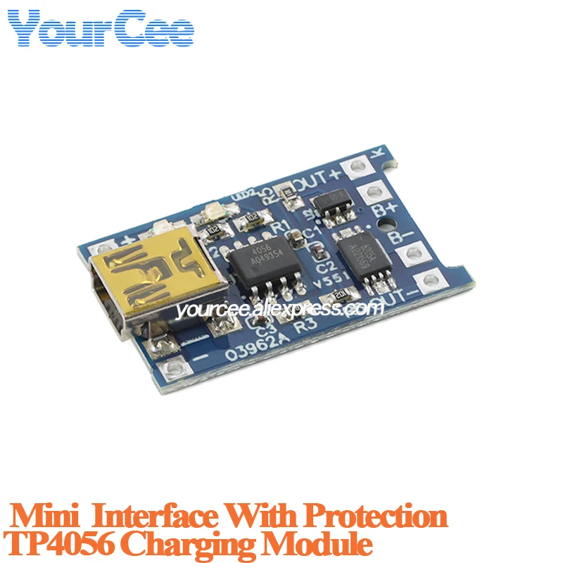 20pcs/1pc TP4056 1A Linear Lithium Li-ion Cell Battery Charger Charging Board Module Protection Mini Micro Type-C USB