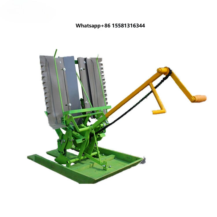 Double Row Mini Manual Rice Seeder and Rice Transplanter