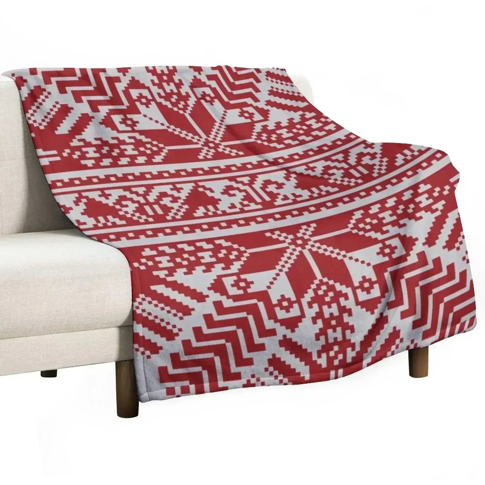 Baltic Traditional Ornament. Latvian Throw Blanket christmas decoration Camping Blankets